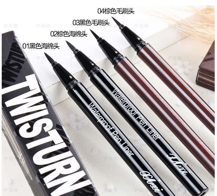 Eyeliner Đen Không Smudge Kéo Dài Không Thấm Nước Eyeliner Nâu Tùy Chọn Cứng Head Mềm Eyeliner Bút Người Mới Bắt Đầu chì kẻ mắt lâu trôi