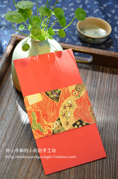 逐日 店主手作日式和风利是封红包信封新品原创设计结婚拜年 真皮尊享 逐日 和风 信封 红包 拜年途虎网