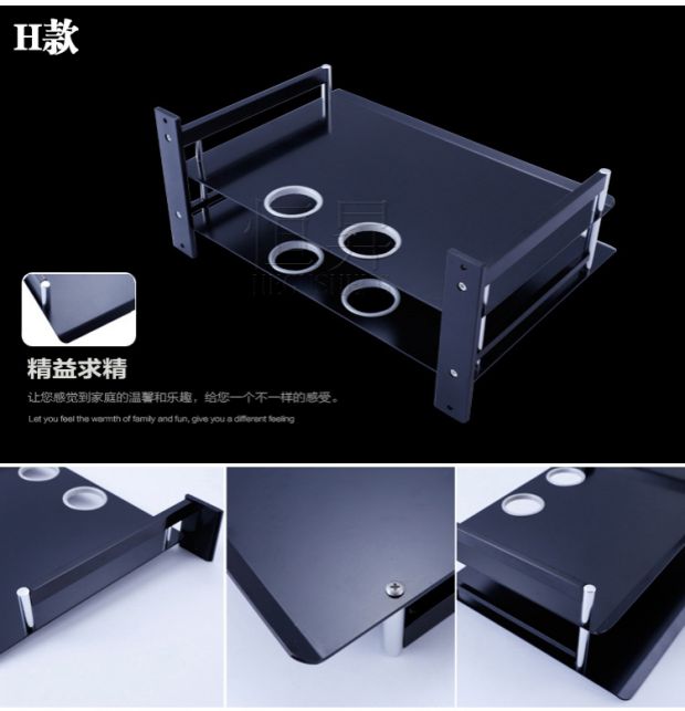 giá tivi tcl 43 inch Không gian hộp set-top hợp kim nhôm khung TV kỹ thuật số khung phụ khung bộ định tuyến mạng treo tường lớn hai lớp - TV ti vi màn hình phẳng