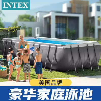 INTEX large swimming pool Family Children's Pool Villa family indoor pool bracket pool outdoor thickening