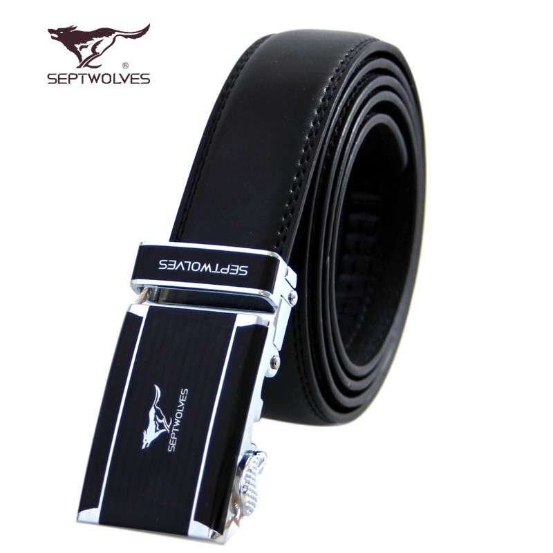 Septwolves SEPTWOLVES belt men's leather belt leather automatic buckle 110-125cm20
