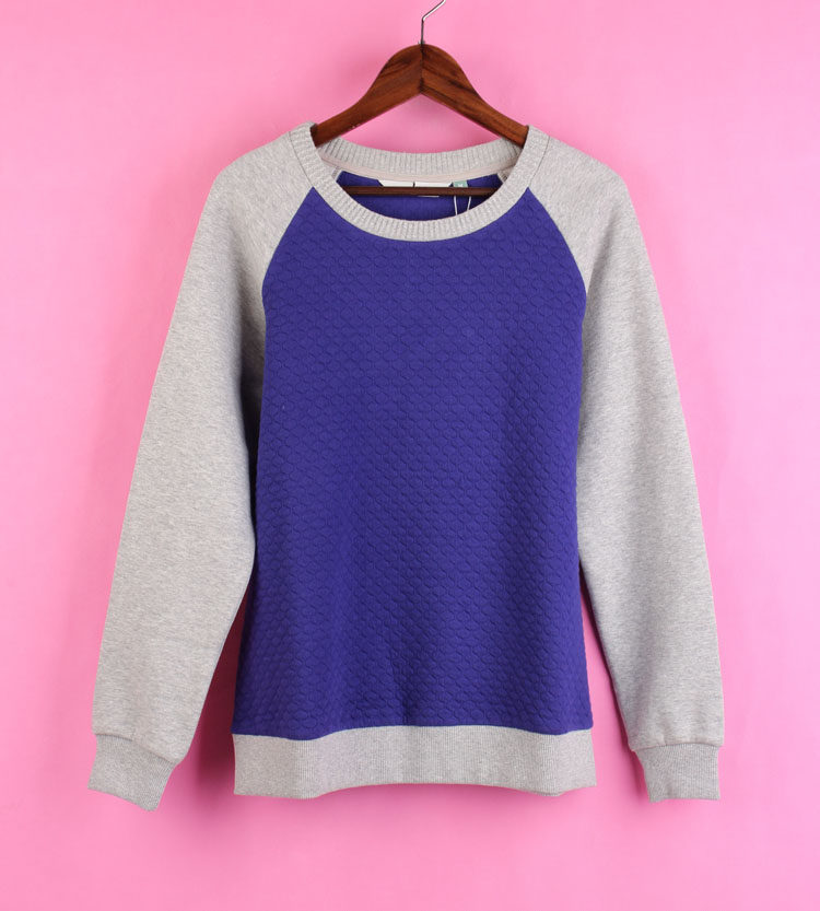 104SYMM048 Stock Cut Mark Female Spring Autumn Season Set Head Gestation Woman Dress Long Sleeve Splicing Thin Fleece Casual Thick Cotton Blouse