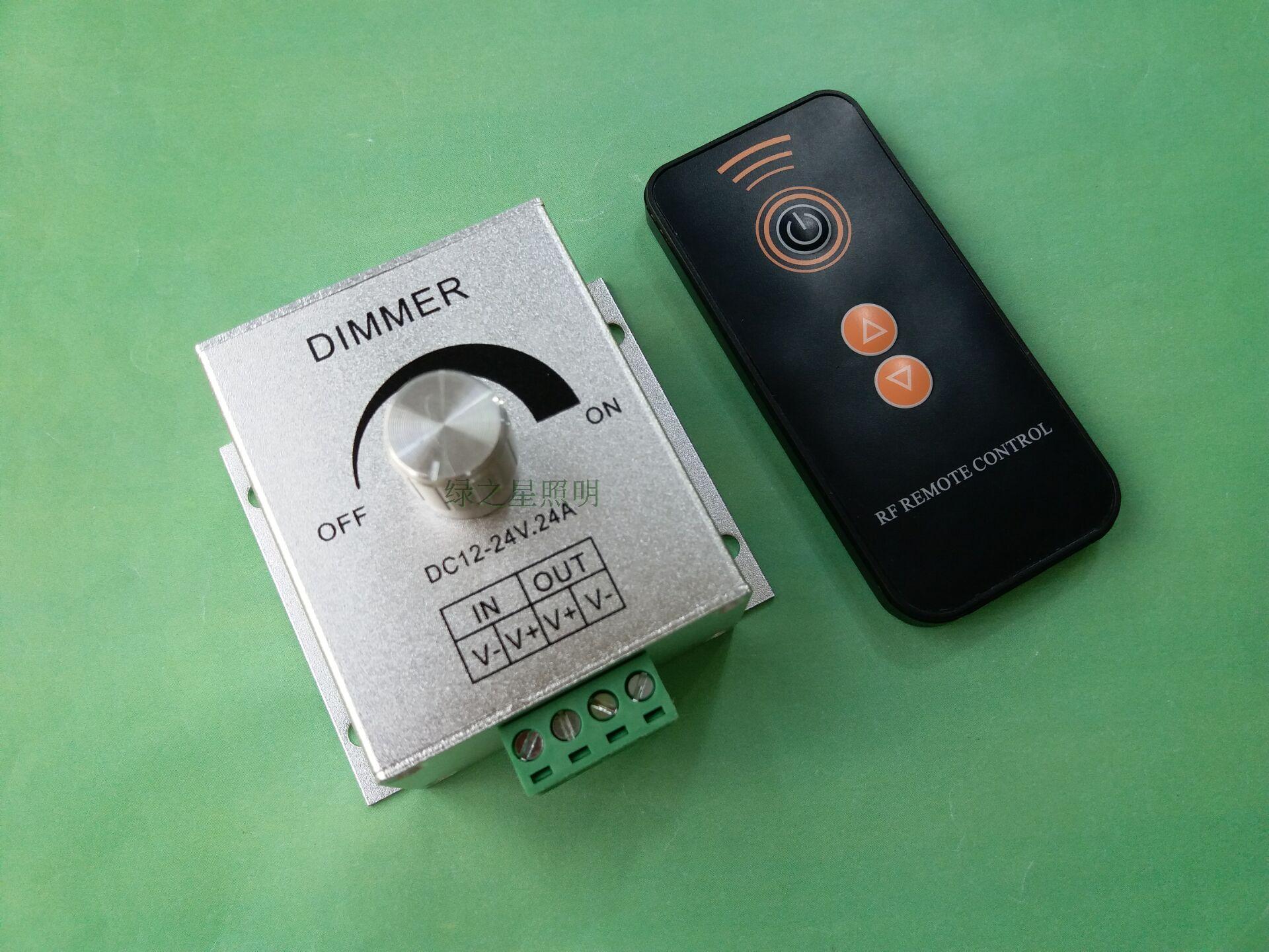 LED dimmer 3030 diffuse light bar card cloth light box soft film dimming controller 12V24V high power 24A