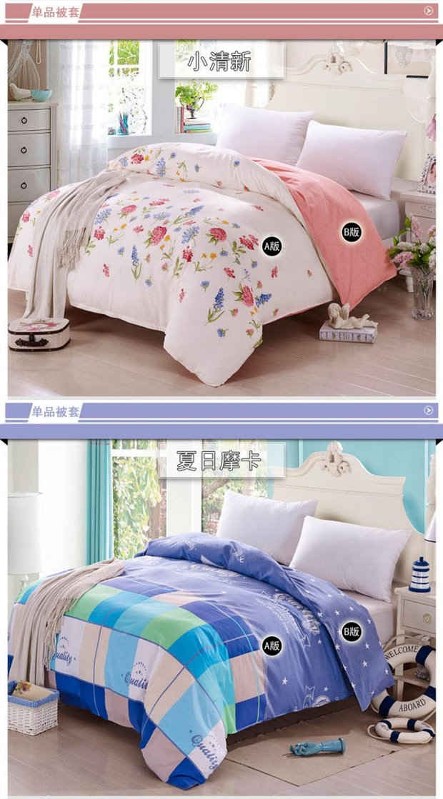 Luo Lai Xing cotton quilt bìa bông đơn mảnh twill quilt cover 1.5 / 1.8 tờ đôi chăn sinh viên bao gồm ưu đãi đặc biệt chăn ga gối đẹp