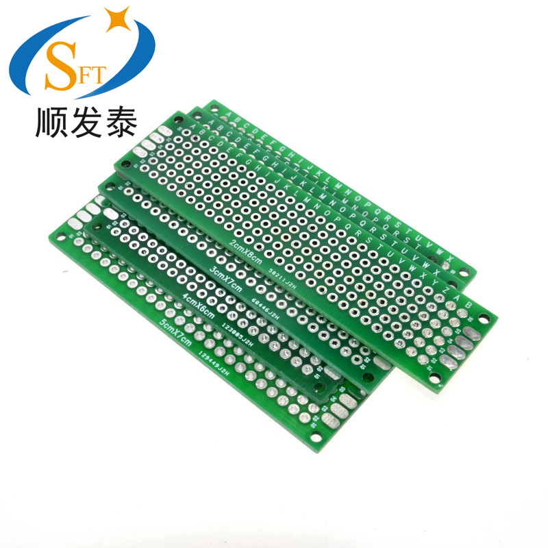 PCB Circuit Board Double-sided Spray Tin Plate Green Oil Glass Fiber Universal Board Experimental Board Welding Board Multiple Specifications