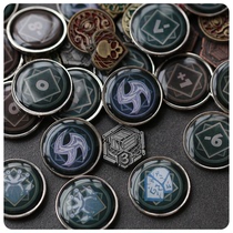 (Shadow in the Moon) The Fairy Tale Card Edition Season 1 Metal Coin Tokens DIY Board Game Accessories