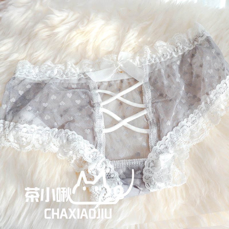 Quần lót công chúa Nhật Bản dễ thương Quần lót gợi cảm sau khi đồ lót nữ chéo mềm mại thoải mái nội y đẹp