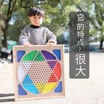 Oversized chess Go checkers backgammon flying chess beast chess adult and childrens toy game multifunctional chess