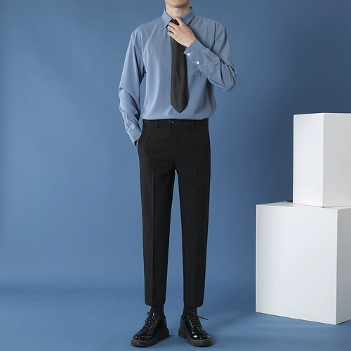 Рубашка, комплект, лонгслив, костюм, штаны, галстук