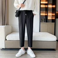 Черные укороченные брюки k6