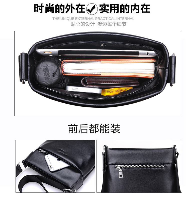 Kangaroo Một vai nam Satchel Giải phóng mặt bằng Xử lý kinh doanh chính thức Ba lô giản dị Xu hướng treo túi chéo vascara túi xách