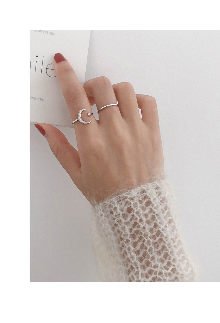 Nhẫn nữ kết hợp bộ đồ sinh viên Nhật Bản và Hàn Quốc hipster ngón trỏ nhẫn đỏ lạnh gió sang trọng tối giản cá tính mở nhẫn nhẫn cặp vàng