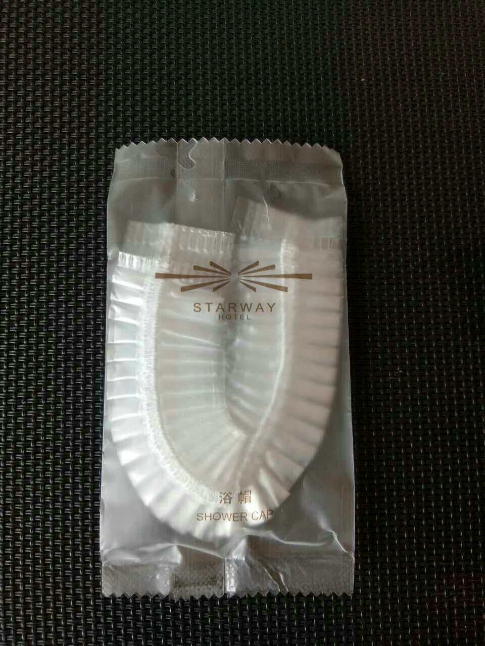 Star Hotel rooms consumables hotel disposable supplies strip shower cap factory outlet