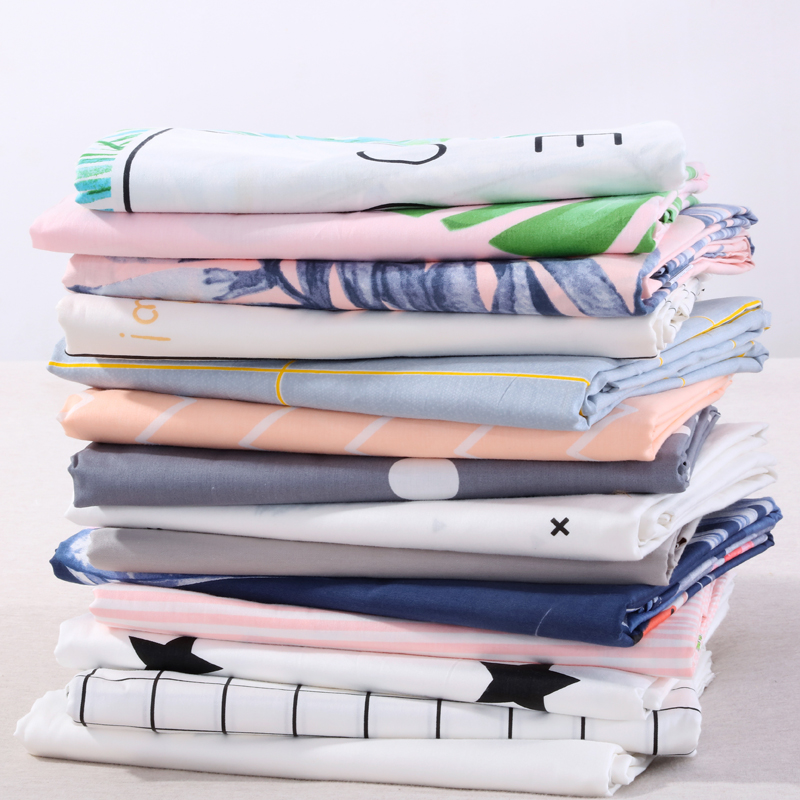 100% cotton twill bed sheet single piece 1 5m1 8m student single double cotton quilt single fitted sheet Simmons set