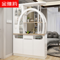 Living room wine cabinet screen porch cabinet integrated partition shoe cabinet double-sided hall cabinet into the home decoration cabinet modern and simple