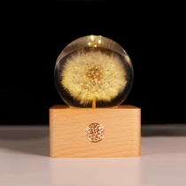 Dandelion Yongsheng Flower Night Light ins Desk Lamp Bedroom Sleeping Bedside Lamp Girl Heart Girl Christmas Gift