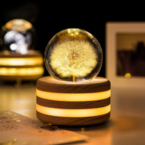 Eternal flower dandelion night light bedroom sleep light girl ins romantic atmosphere light birthday Christmas gift