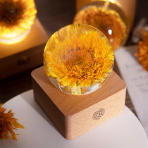 Yongshenghua sunflower night light 2021 new bedroom sleep atmosphere light charging LED girl Christmas gift