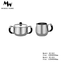 Stainless Steel Sugar Flush Milk Flushed European and American Sugar Cups Milk Cup Mercy hotel Clubhouse Dining Room Dining Room Sugar Jars Dairies