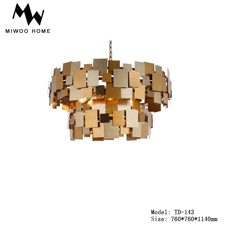 Light Extravaganza Modern Chandelia Metal Stainless Living Room Dining Room Dining Room Light High-end Villa Hotel Lobby Yamani Lamps