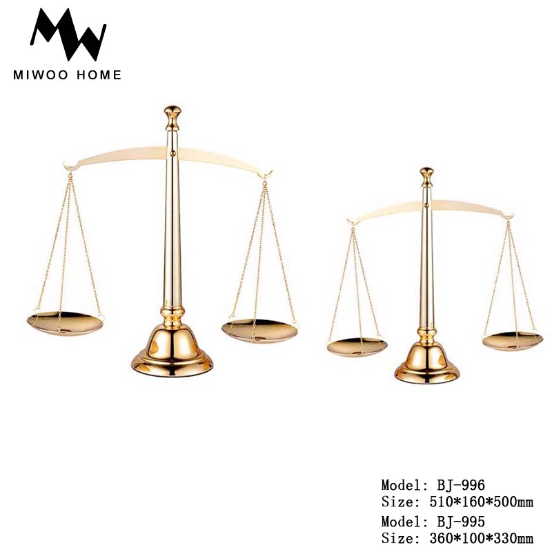 Simple European and American alloy scales creative decorations home crafts gifts decorations model room study scales scales scales