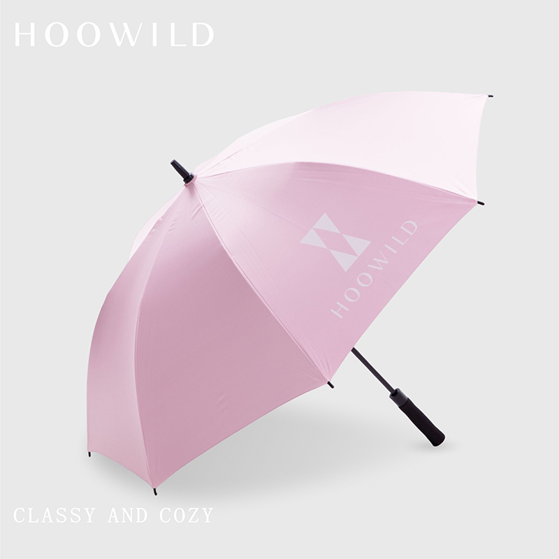 Hoowild Ultra-Light Golf Umbrella with Automatic Opening and Closing, Black Coating for Sun Protection and Shading
