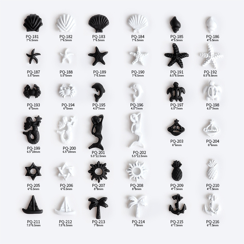 Memorial Ocean-Themed Mermaid, Crab, Shell, Nail Art Decorations, Coconut Tree, Turtle, Sailboat, Conch, Pineapple Nail Accessories Memorial Ocean-Themed Mermaid, Crab, Shell, Nail Art Decorations, Coconut Tree, Turtle, Sailboat, Conch, Pineapple Nail Accessories