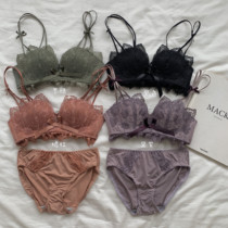 Spring Summer New Teen Girl Sensation Lace Lace Bra Bra Bra No marks Little Chest Underwear women Poly Underwear Fashion Suit