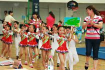 Childrens gymnastics uniform cheerleading suit gymnastics uniform June 1 performance suit