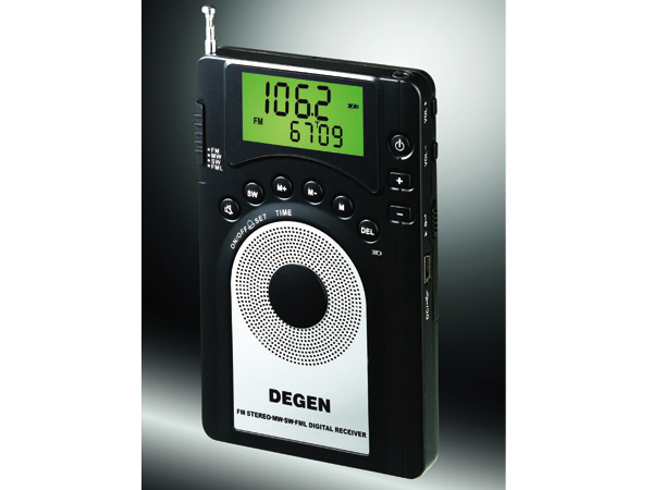 Degen DE15 FM Stereo Campus Digital Tuning Portable Clock-Controlled Full Band Radio