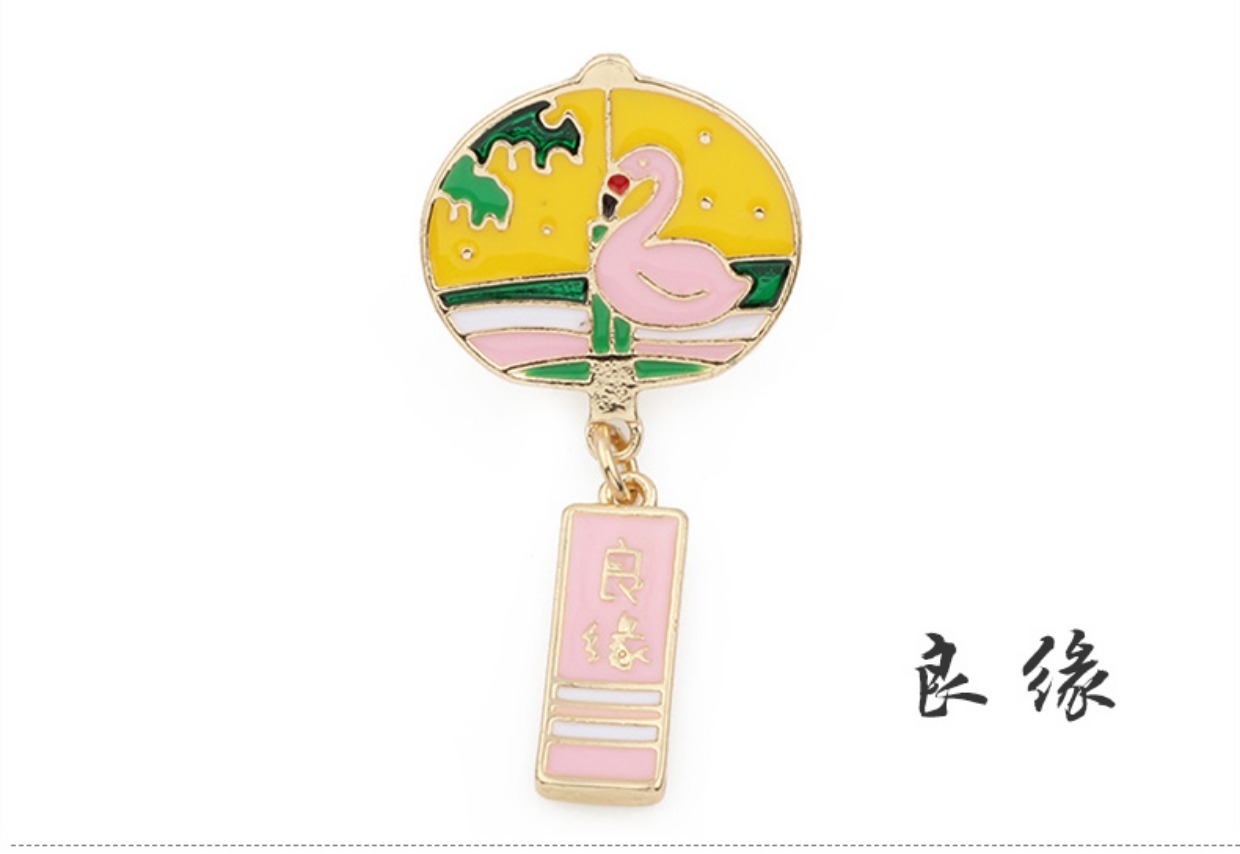 Trâm dễ thương Nhật Bản chuông gió túi nữ trang trí túi trang sức phụ kiện pin khóa cardigan huy hiệu pin - Trâm cài cai ao