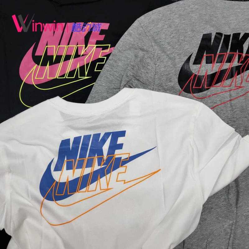 Nike Nsw Nike Men's and Women's Sports and Leisure Round Neck Short-Sleeved T-Shirt Japan Limited Edition Double Logo 927435 Nike Nsw Nike Men's and Women's Sports and Leisure Round Neck Short-Sleeved T-Shirt Japan Limited Edition Double Logo 927435