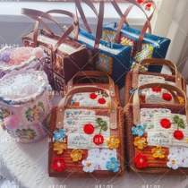 Nixia Studio hand-knitted crocheted woolen bag waist bag crossbody bag large capacity bag bucket bag smiley face bag