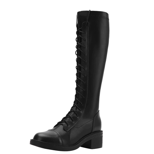 Зимние высокие высокие сапоги, подходит для подростков, средней длины