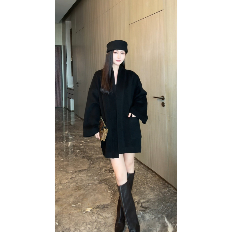【Double-Peak Camel Fine Fleece•Origin Certified and Shipped with the Clothing】100% Camel Wool Coat