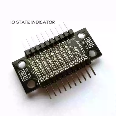 UsenDz @ 8-bit LED light row IO status indicator GPIO