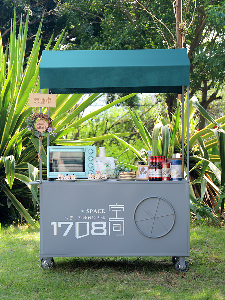 Internet celebrity booth supermarket special promotion display table shopping mall mobile stall snack car van test table