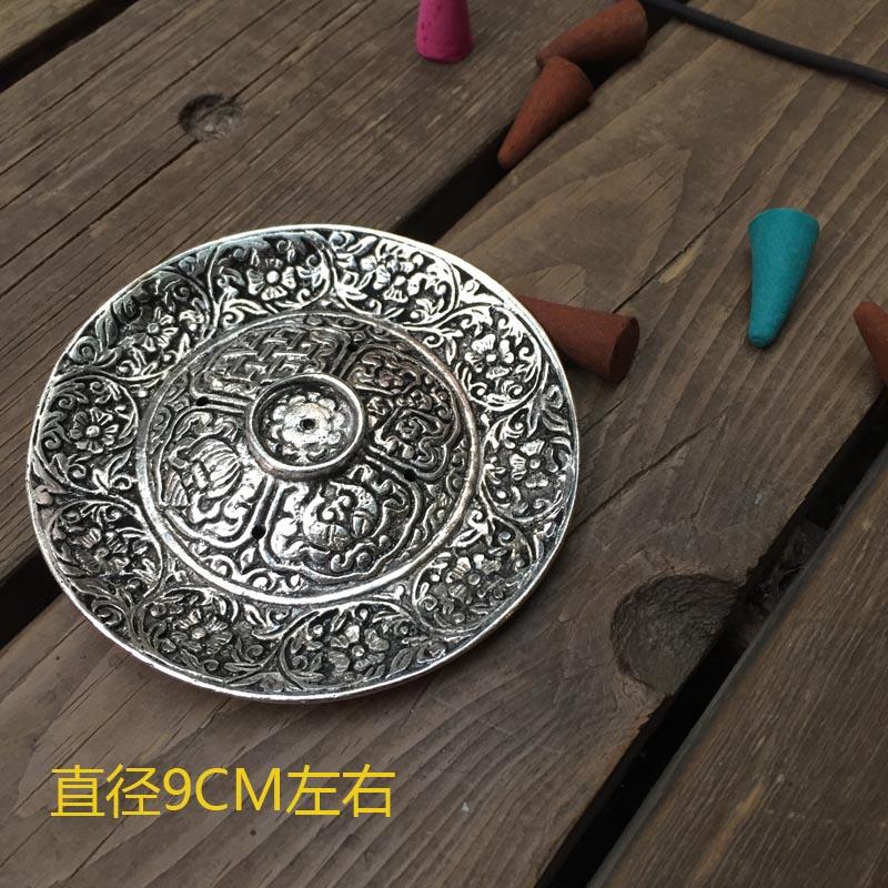 hương vòng đuổi muỗi Ấn Độ Nepal nhập khẩu hương thơm Tây Tạng bạc cuộn hương giữ hương nhang dòng nhang trầm hương sử dụng hai tầng hương nghệ thuật - Sản phẩm hương liệu đeo vòng trầm hương