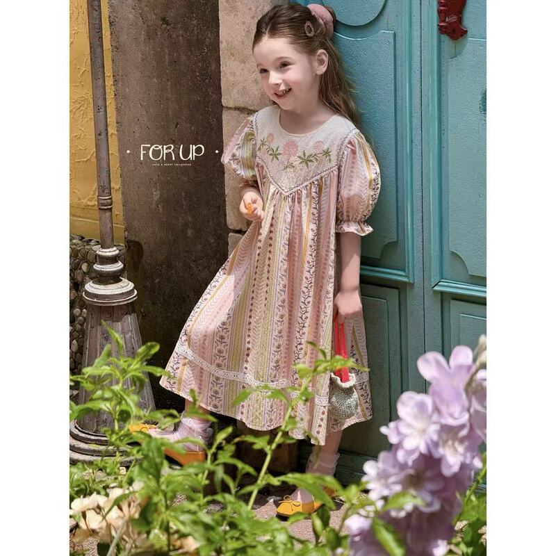 【Forup】86131(Color)French-Style Delami Floral Embroidered Jacquard Dress 【Forup】86131(Color)French-Style Delami Floral Embroidered Jacquard Dress