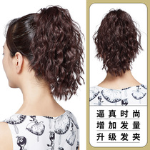 Wig ponytail female strap grab clip fake ponytail simulation hair long curly hair high hair tail wig short corn hot