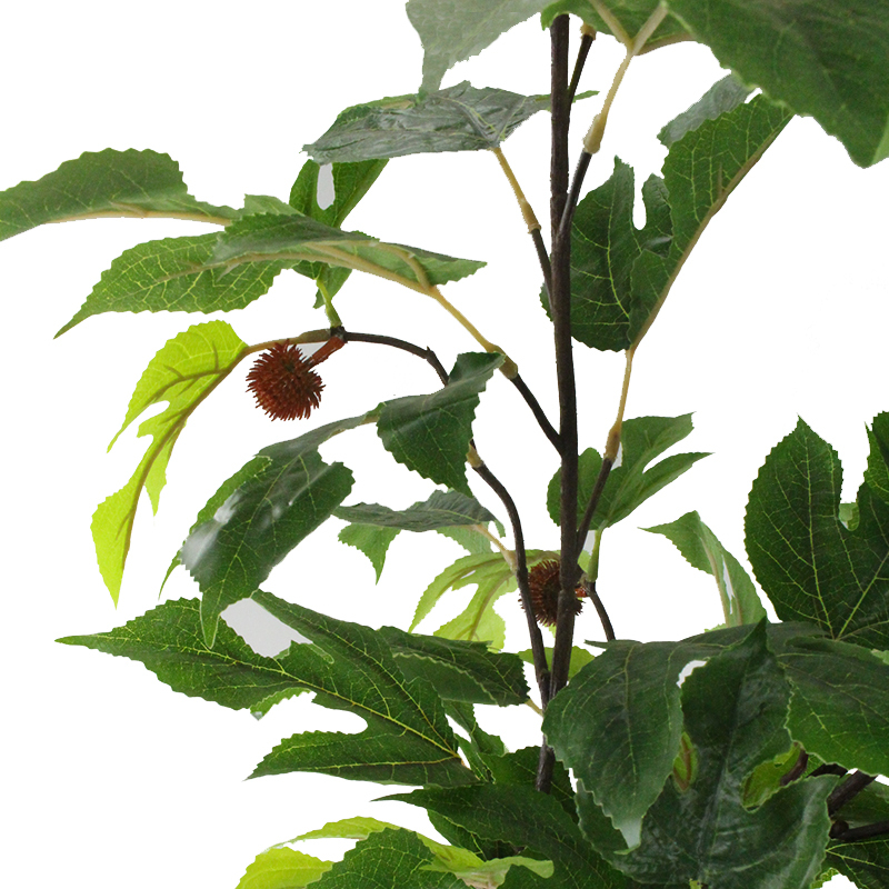 New Artificial Plant Single Branch with Leaves Like Bayberry, Hawthorn, and Other Types of Leaves, Hot-Selling Branch for Garden and Floor Decoration