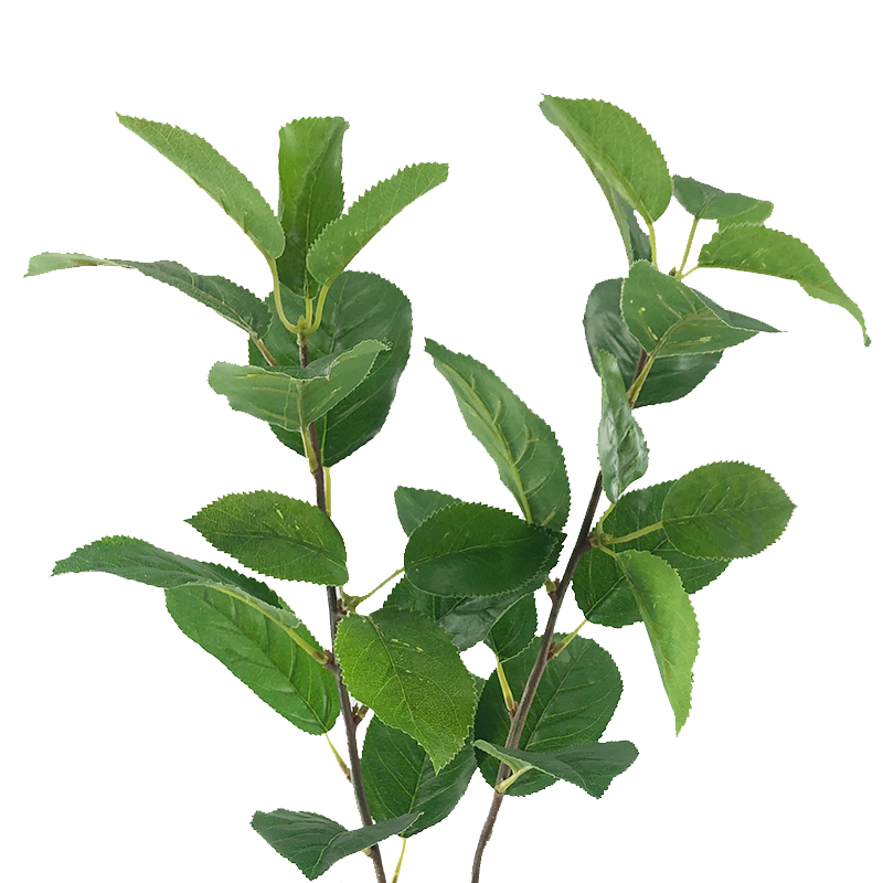 High emulation plant false fruit leaves 2 fork pear flower leaf tree single branches on the ground Jaumu engineering direct sales sales