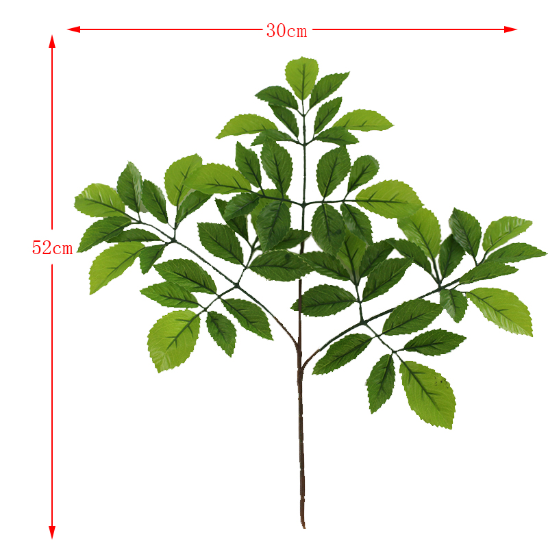 Simulation of green plants elm leaves, thorn leaves, rich leaves, lampstand leaves, daughter leaves, matching screen decorations, direct sales