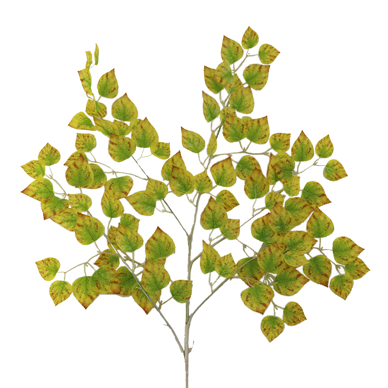 New Product: Realistic Handmade Simple Plant Leaves, Fake Birch Leaves, Spring and Autumn Colored Shrub Leaves, Four-Season Green Plant Decorations, Direct Sales