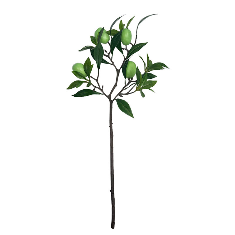 Artificial Green Plants, Fake Papaya Branches, Four-Pronged Branches, Home Decoration, Living Room Ornaments, Plant Wall Landscaping, Direct Sales from the Manufacturer