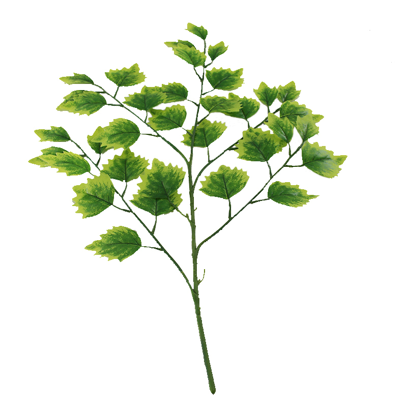 Artificial Plants, Fake Leaves, Poplar Leaves, Poplar Trees, Background Decorations, Xinjiang Single Branch, Spring Color, Engineering Decoration, Direct Sales