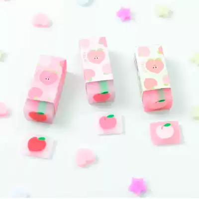 A small Peach Peach Sandwich Jelly eraser clean no trace can be sliced art rubber student stationery small prize