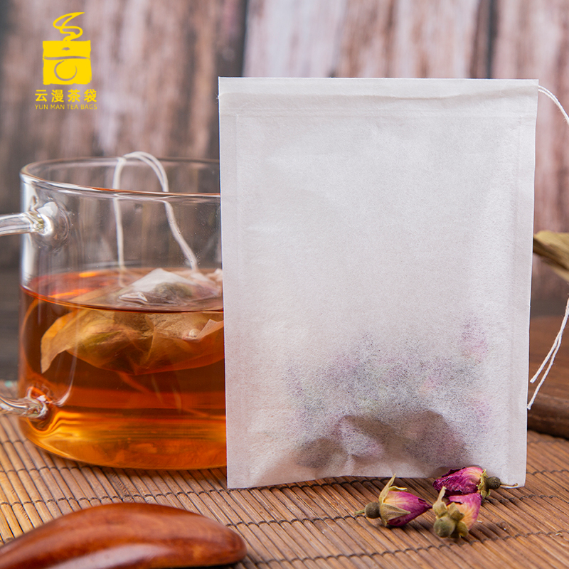100 8 * 11cm FILTER PAPER Tea Bag Filter Bag Filter Bag HORN TEA BAG DISPOSABLE COFFEE BAG MEDICINAL POWDER BAG