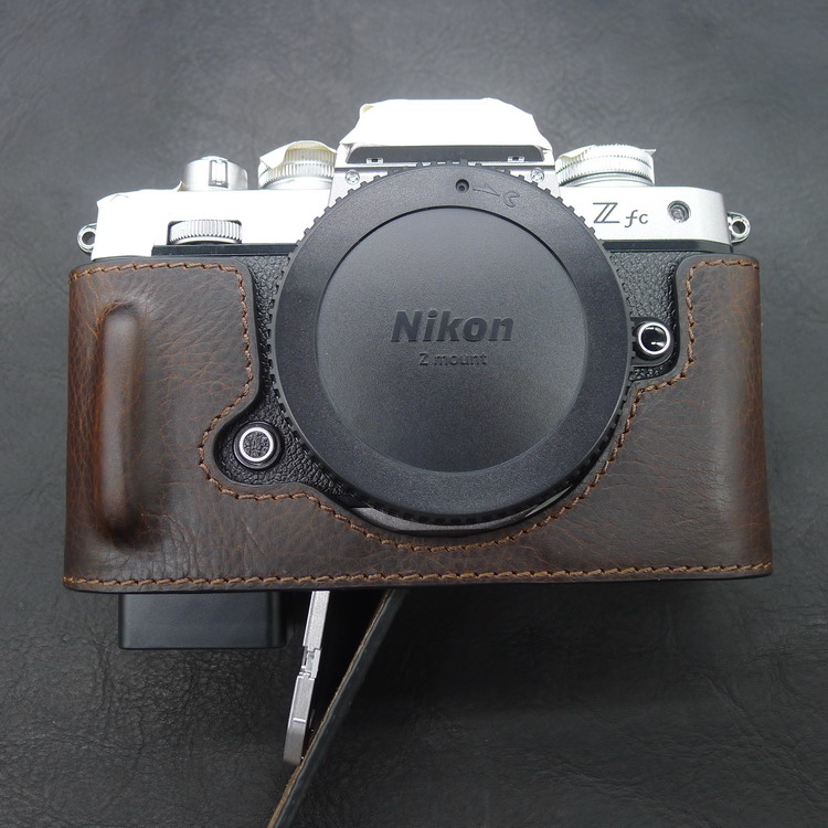 Genuine leather camera bag base suitable for Nikon ZFC camera leather cover camera cover camera handle zfc photographic bag