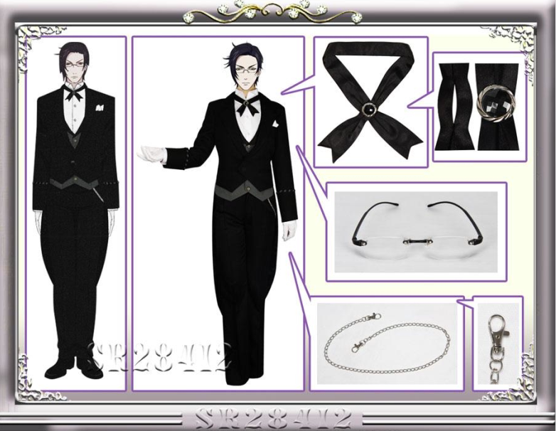 【Siqi Animation】Black Butler Claude Cos Free Shipping